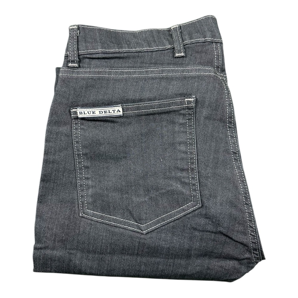 Blue Delta Smooth Gray Indigo Bespoke Men Jeans 30x31 Tapered Custom Denim